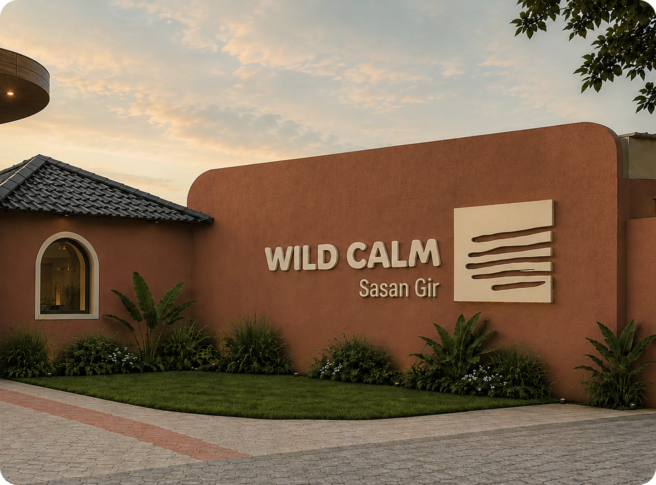 WildCalm signage and nature